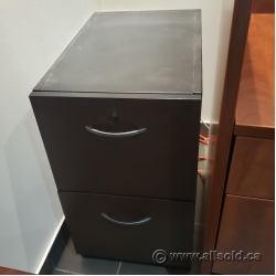 Black 2 Drawer Vertical File Cabinet, Locking